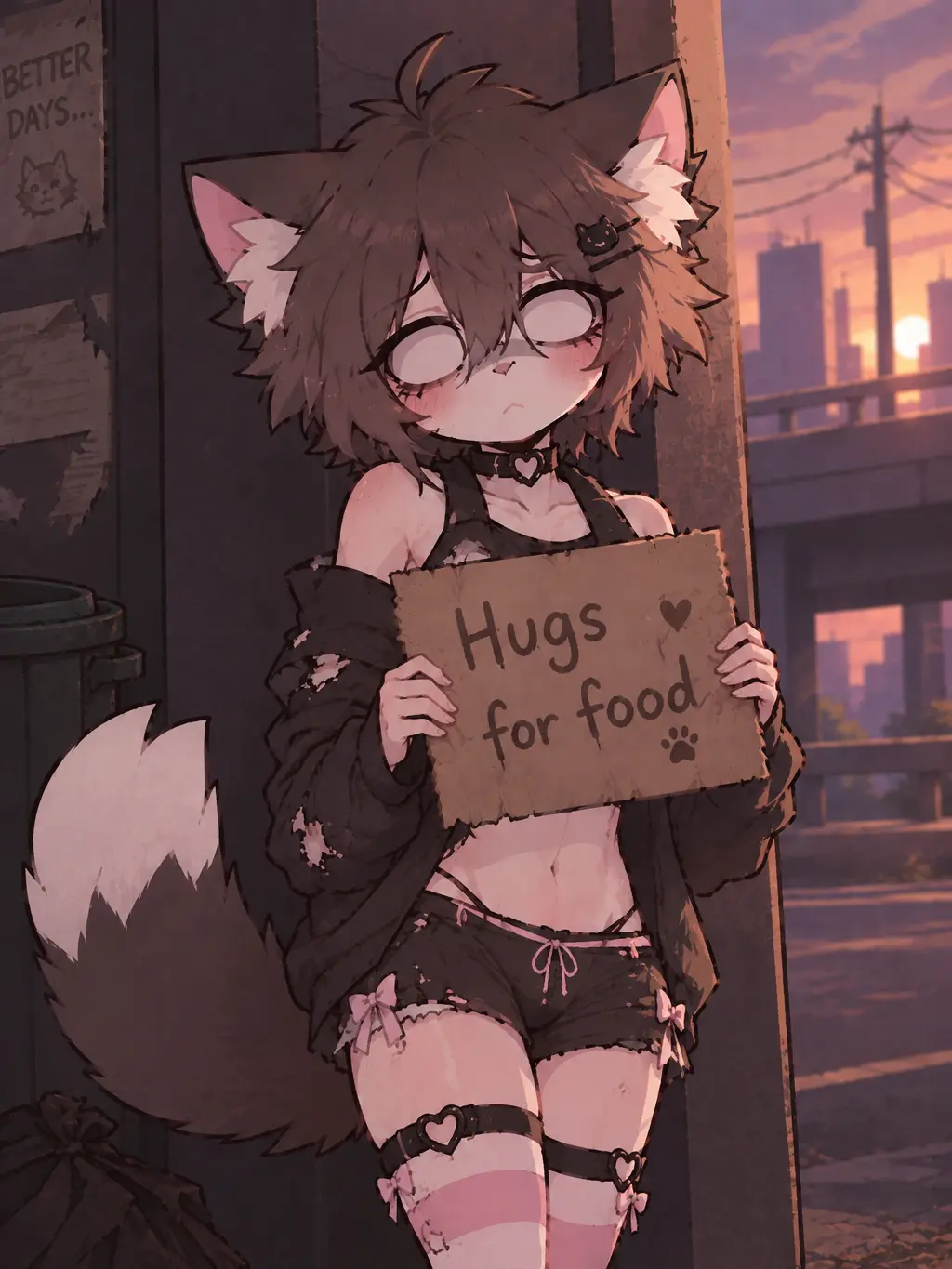 MooCreative의 Blind femboy cat