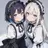 双子姉妹 黒髪 みさき  白髪 ほのか