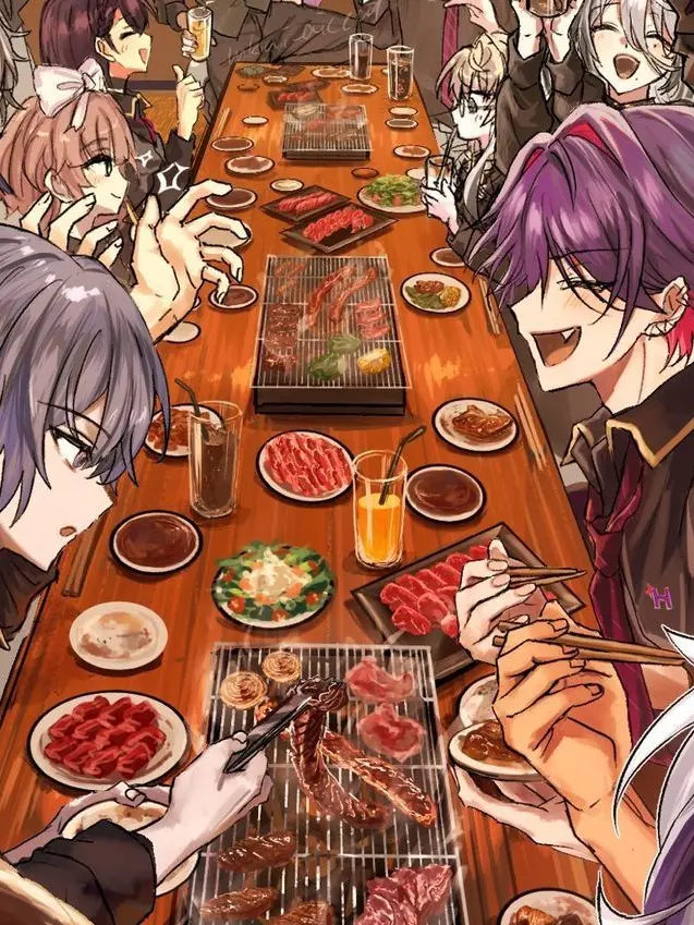 _o_.n__의 焼肉屋で…