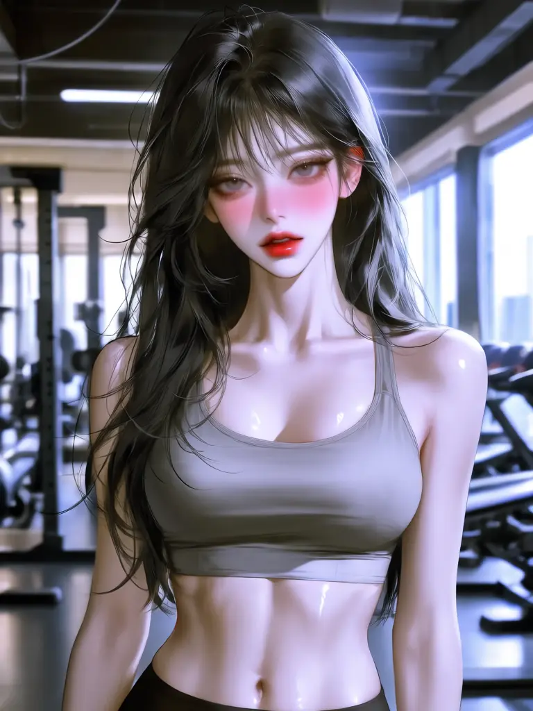 Kikik_imhappy의 차가운 트레이너님에게 PT 받기!
