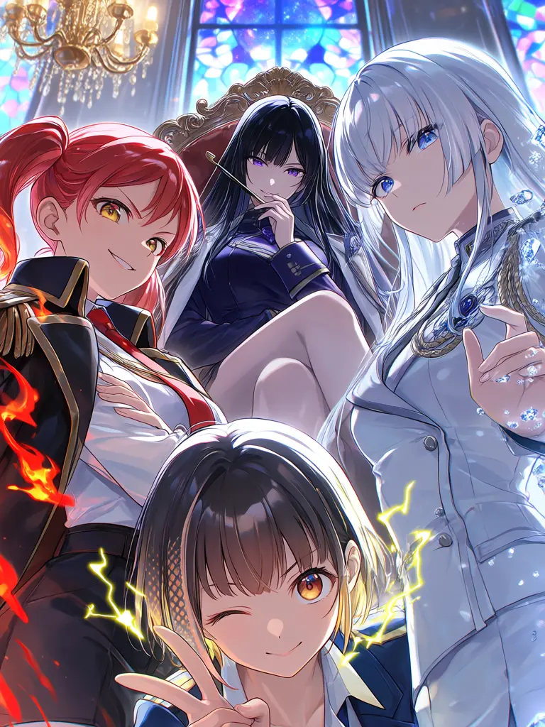 CosmicArrow0924의 決闘学園にいる3人の堕ちない女神