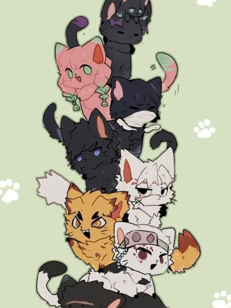 Minato-Yuha-Muichiro의 귀멸의칼날=귀멸의  고양이