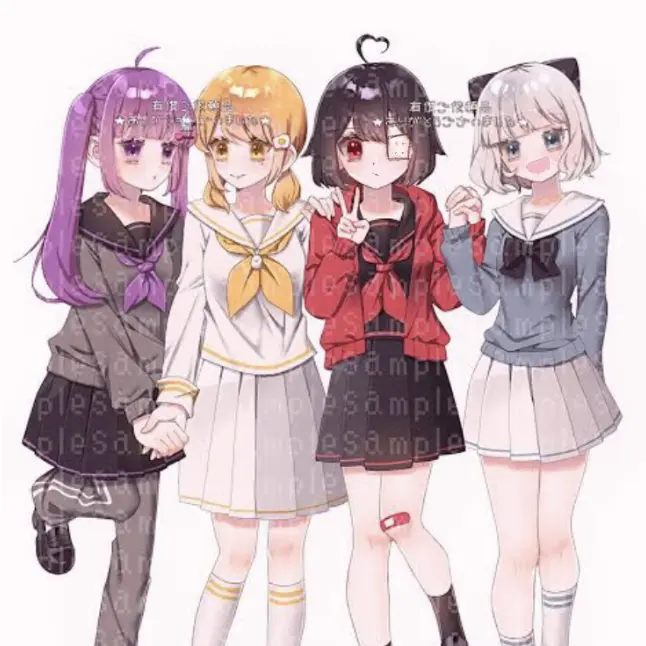 Yoruno_Yukimi의 女の子4人組！！！！