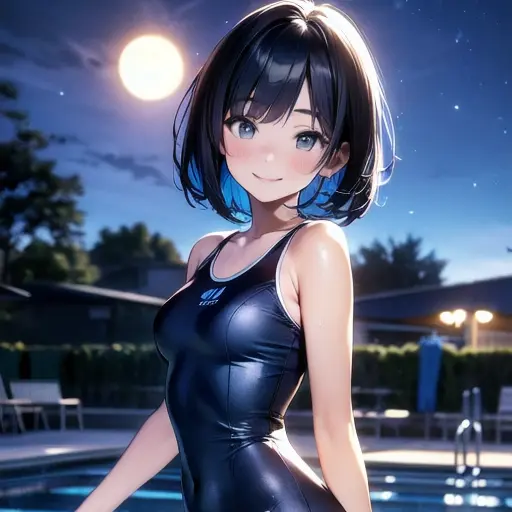 AntsyDoor9583의 真夜中の貸し切り学校プール