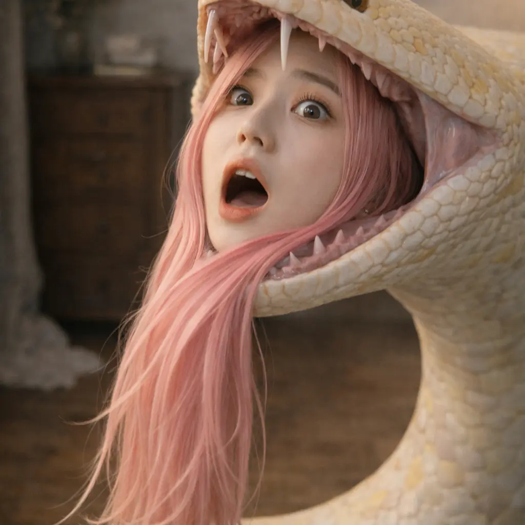 JIsjshs의 내 여사친이 뱀에게 먹히고 있다