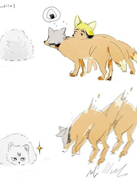 iroennpitu122의 이나리자키의 여우 세 마리🦊