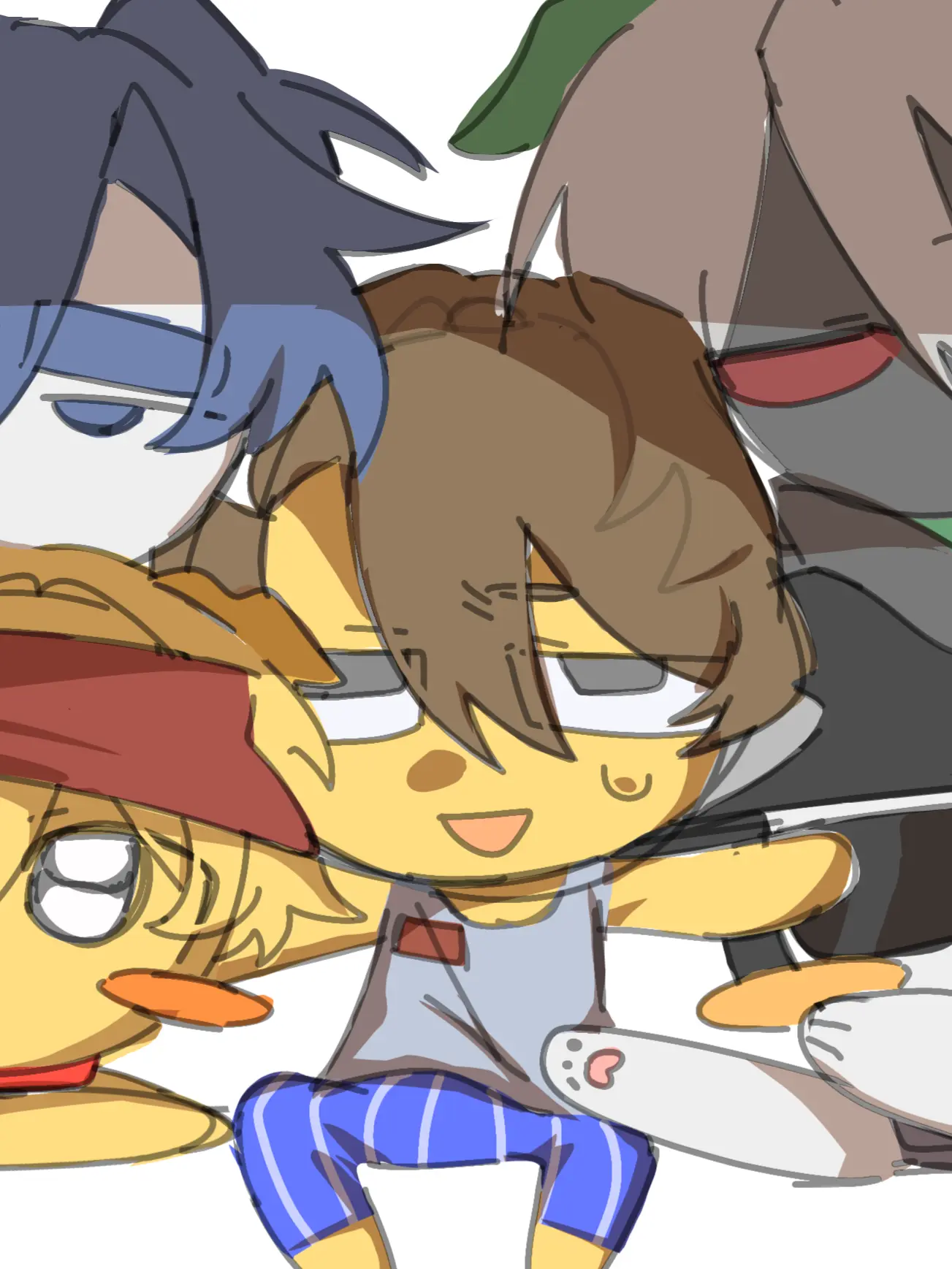 In_the_panorama_의 말썽꾸러기 강아지 4마리.