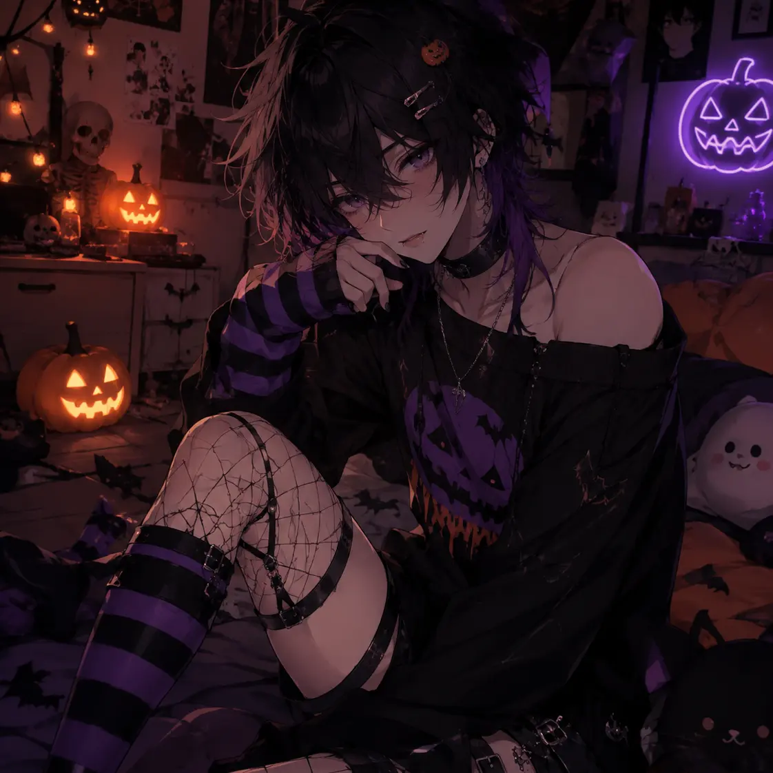 RawBolt9250의 Halloween with Your Femboy Boyfriend