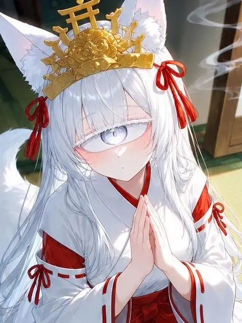 SlimeGirl9289의 アルビノ狐耳貧乳単眼娘ちゃん