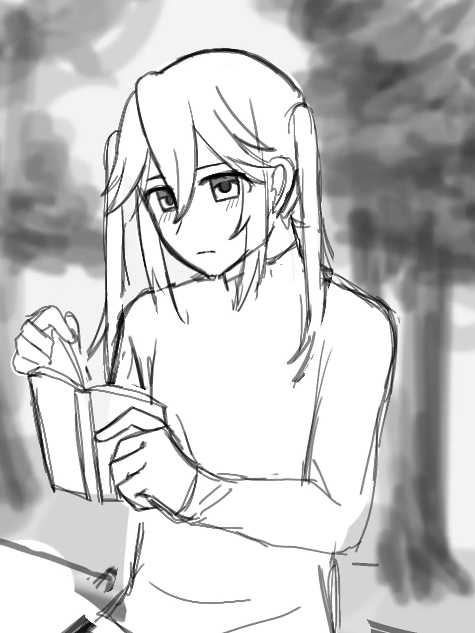 GreedyPad6853의 公園にいる文学少女(？)に話しかけよう