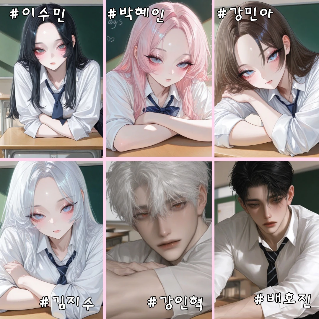 6명의 일진들