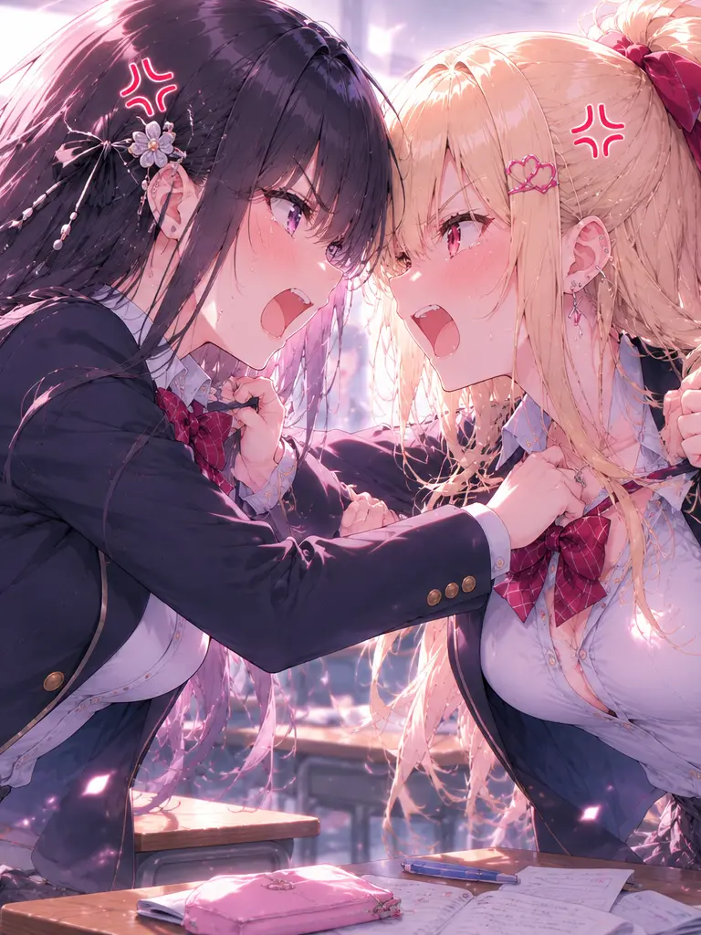 tochidesu의 不仲の美少女二人に一目惚れされた