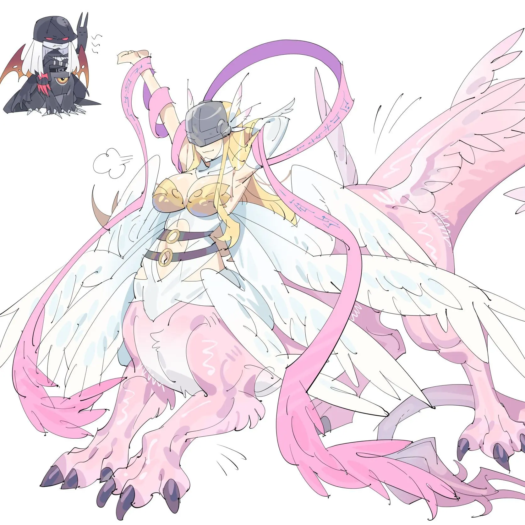 HardShack7637의 홀리드라몬(엔젤우몬을 섞은)