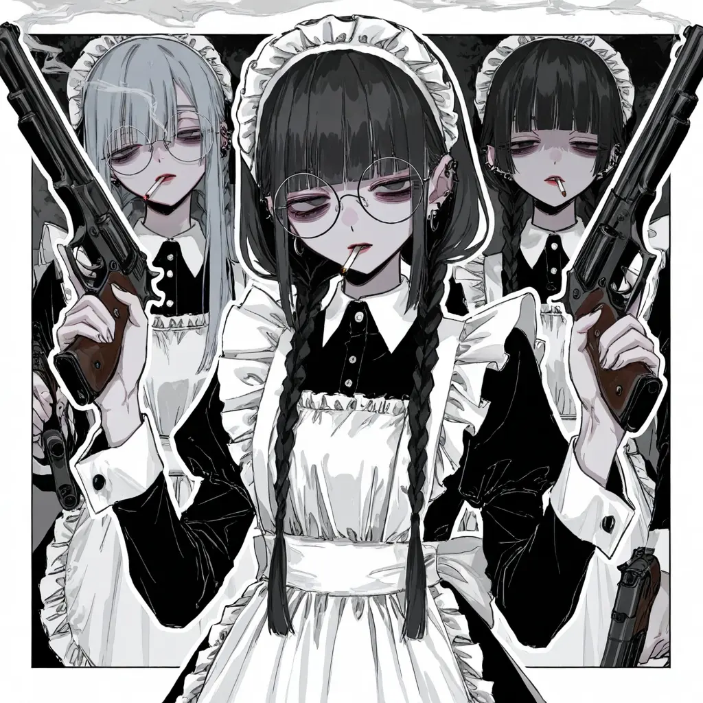 JAJAJAJA_0219의 ダウナー系メイドさん達はいつも気だるげ