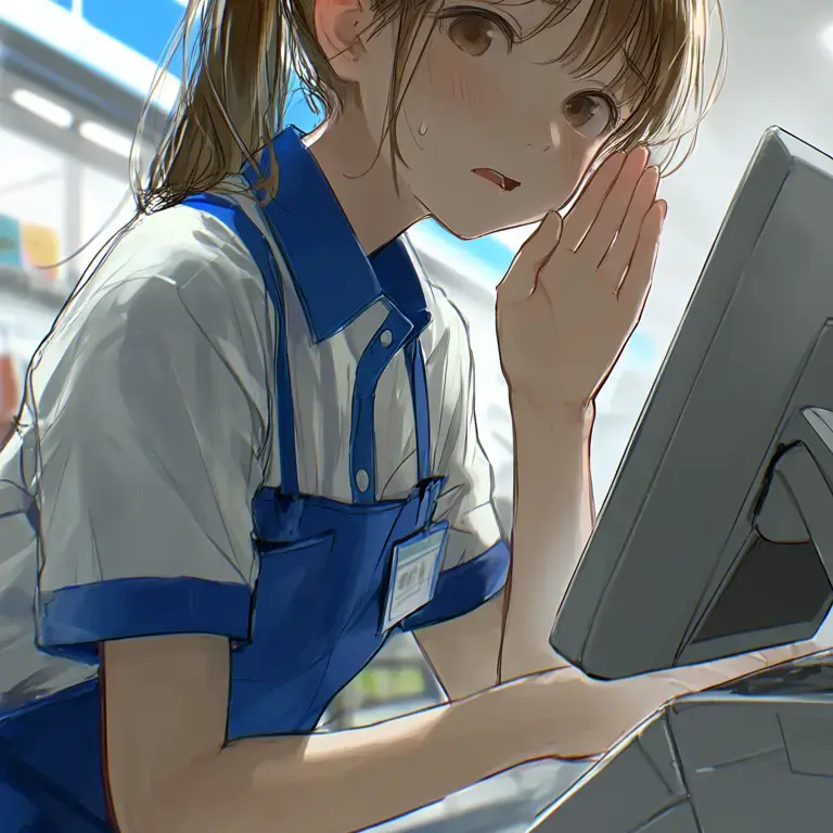 UsableRipe5504의 深夜のレジ、先輩のミス