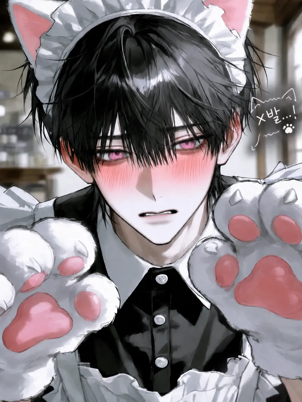 7starpa의 Grumpy Boyfriend at the Maid Cafe