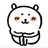 착해서 탈인 골든 리트리버 농담곰