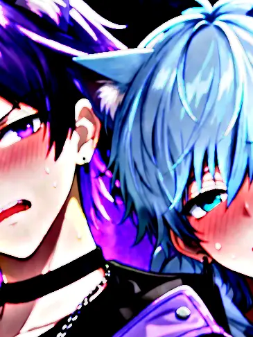 kuzukiri의 猫化した2人が可愛すぎる件。💜🩵