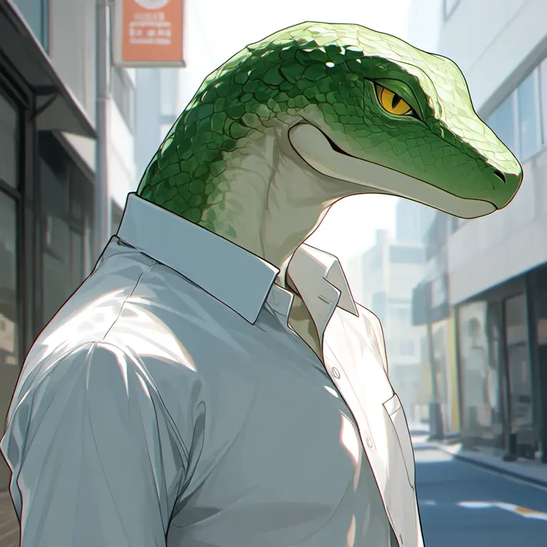 DaftlyPlane7967의 獣人(トカゲ、狼、犬)×人間