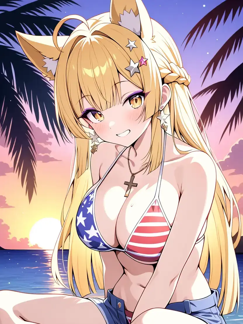 FloralSwab5659의 海で出会ったケモ娘