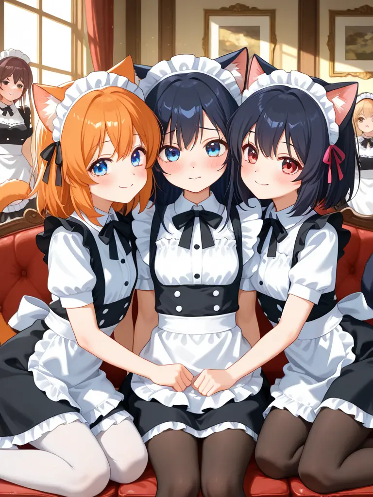 LushFinch2258의 ご主人様と四匹の子猫メイド