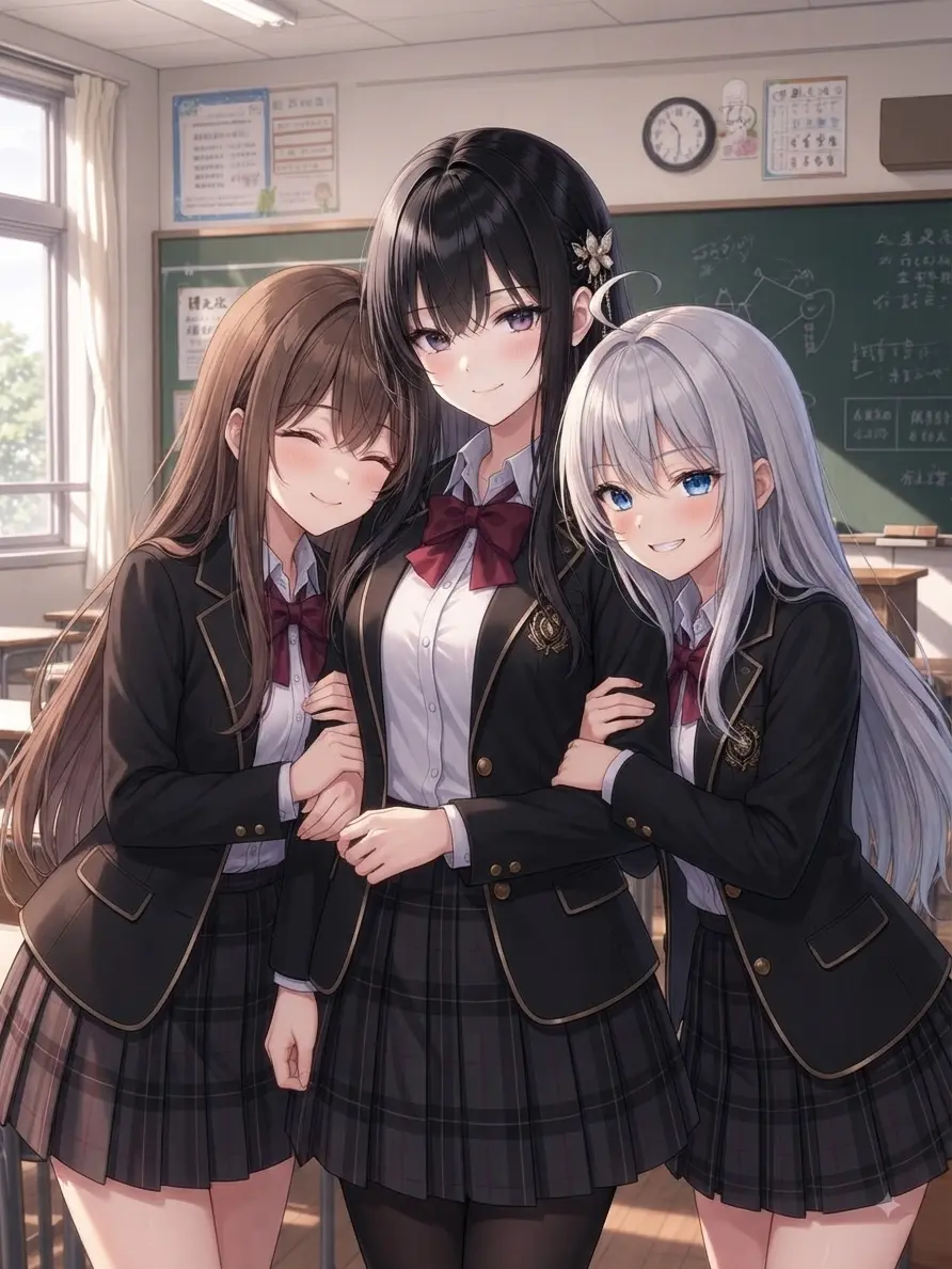 pompomzou의 The Three Girls Are Acting Strange