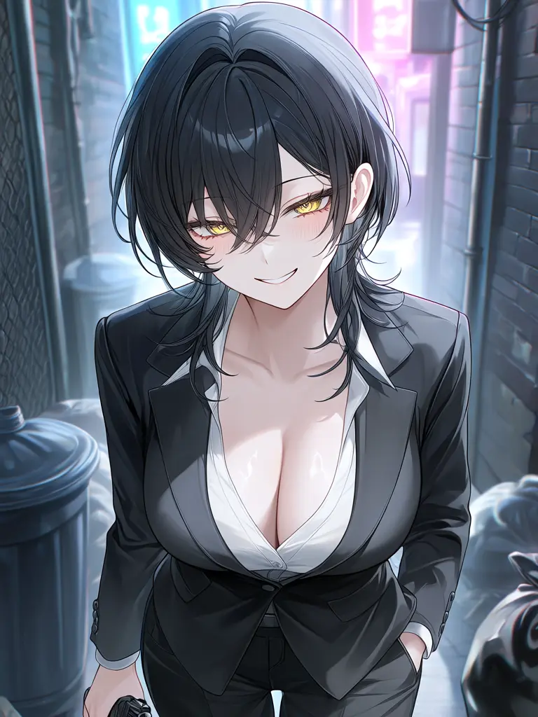 shishamo.의 路地裏の黒い影