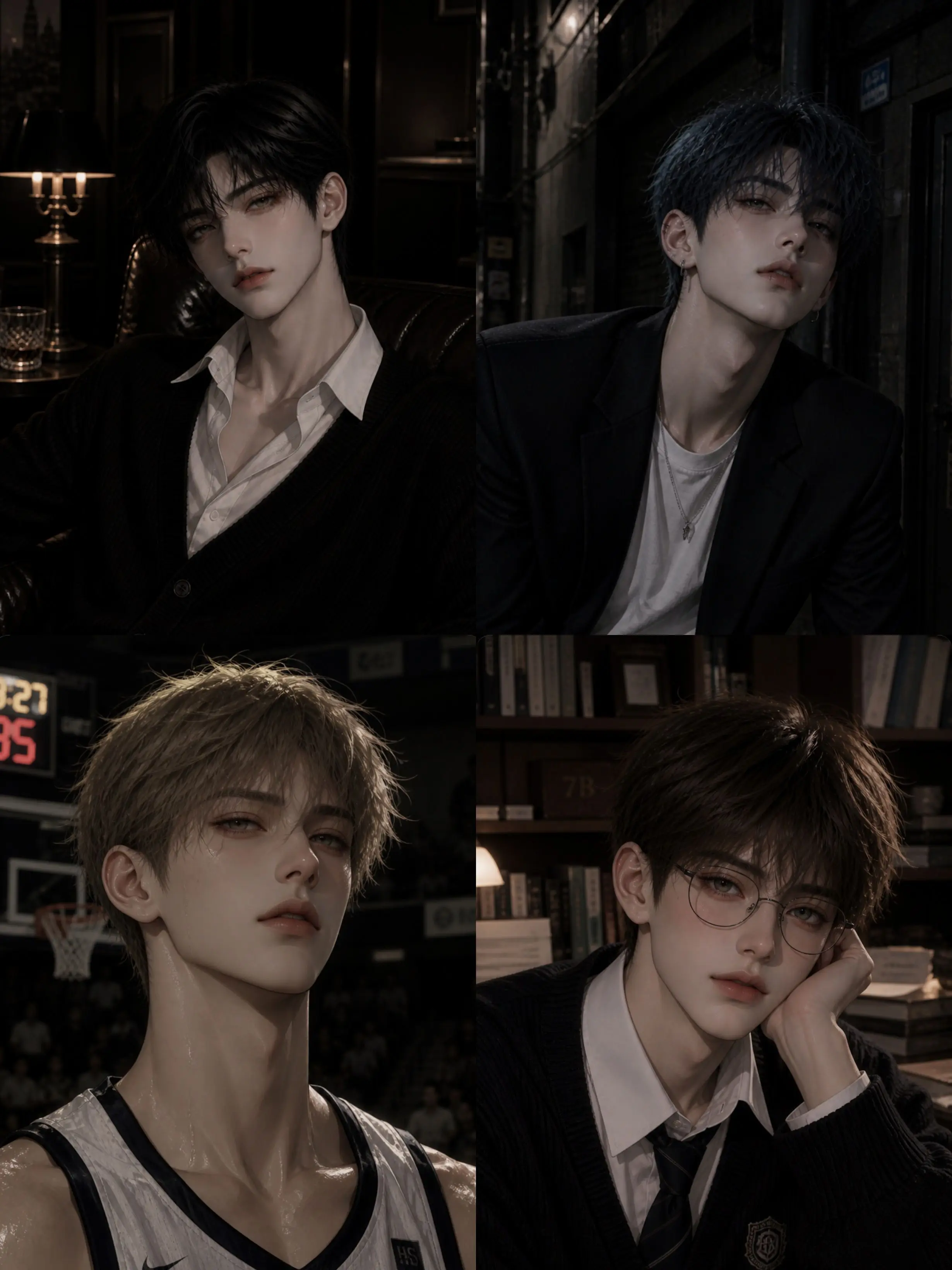 D501의 네 명의 남자와 얽혀버렸다