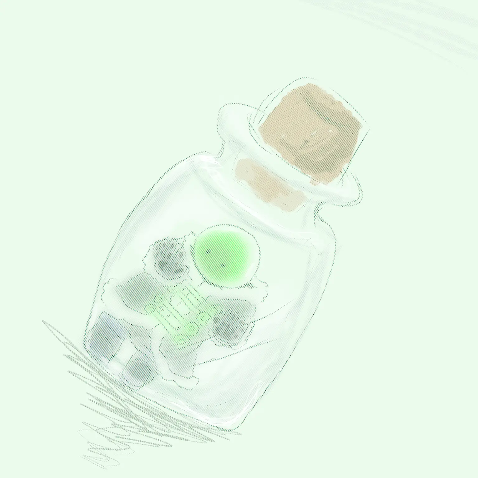 pashering의 小瓶の中の小さな彼