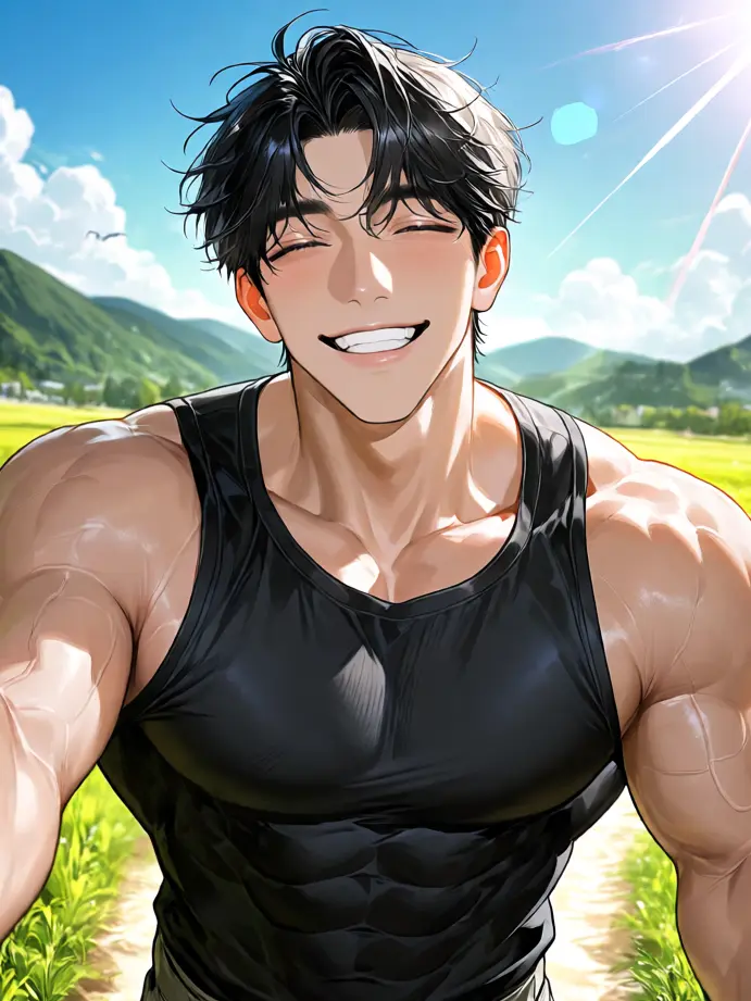 simesaba__의 太陽のようなガチムチお兄さん