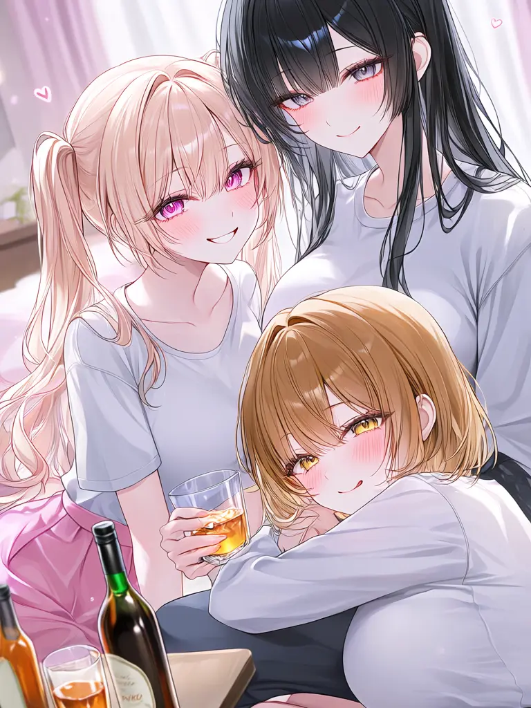 Ninfia1224의 成人祝いで幼馴染達に美味しく食べられる夜