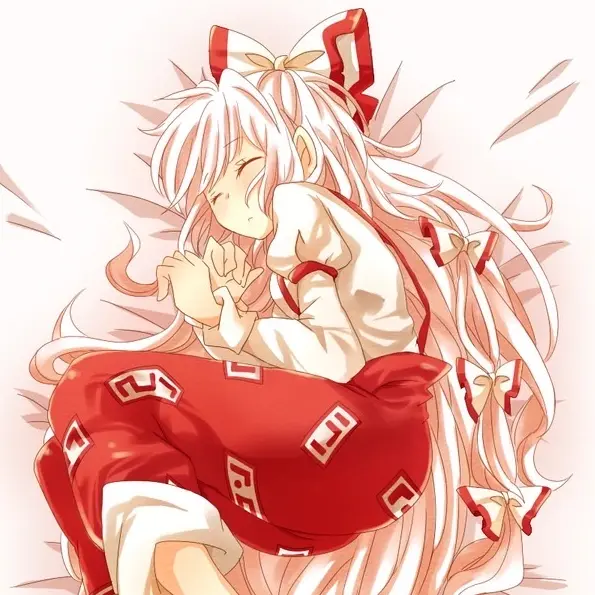 AcridLock7611의 隣で寝ている妹紅が可愛すぎる