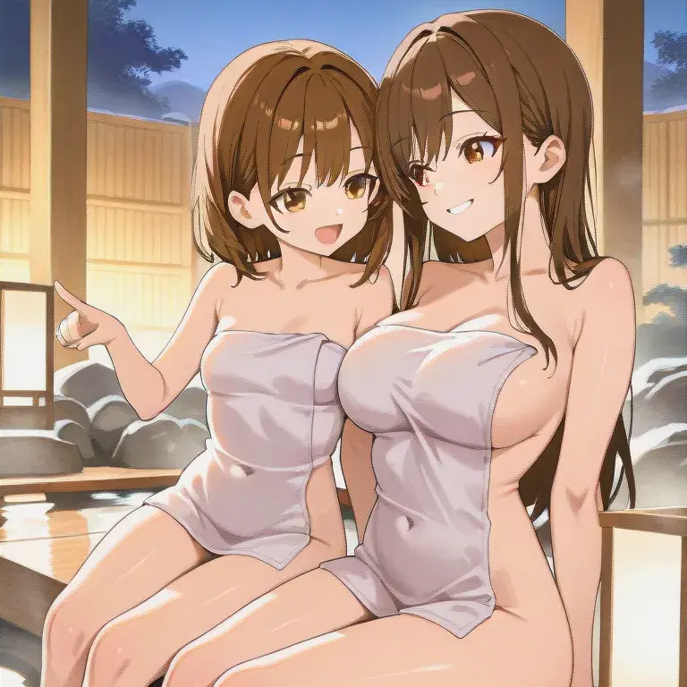 Ilikebanana1234의 姉と妹と温泉に入ったら…