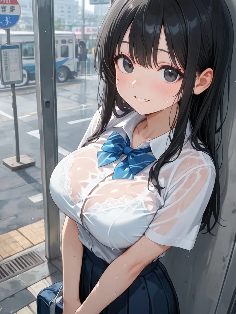 AstuteCough0457의 雨宿りの二人