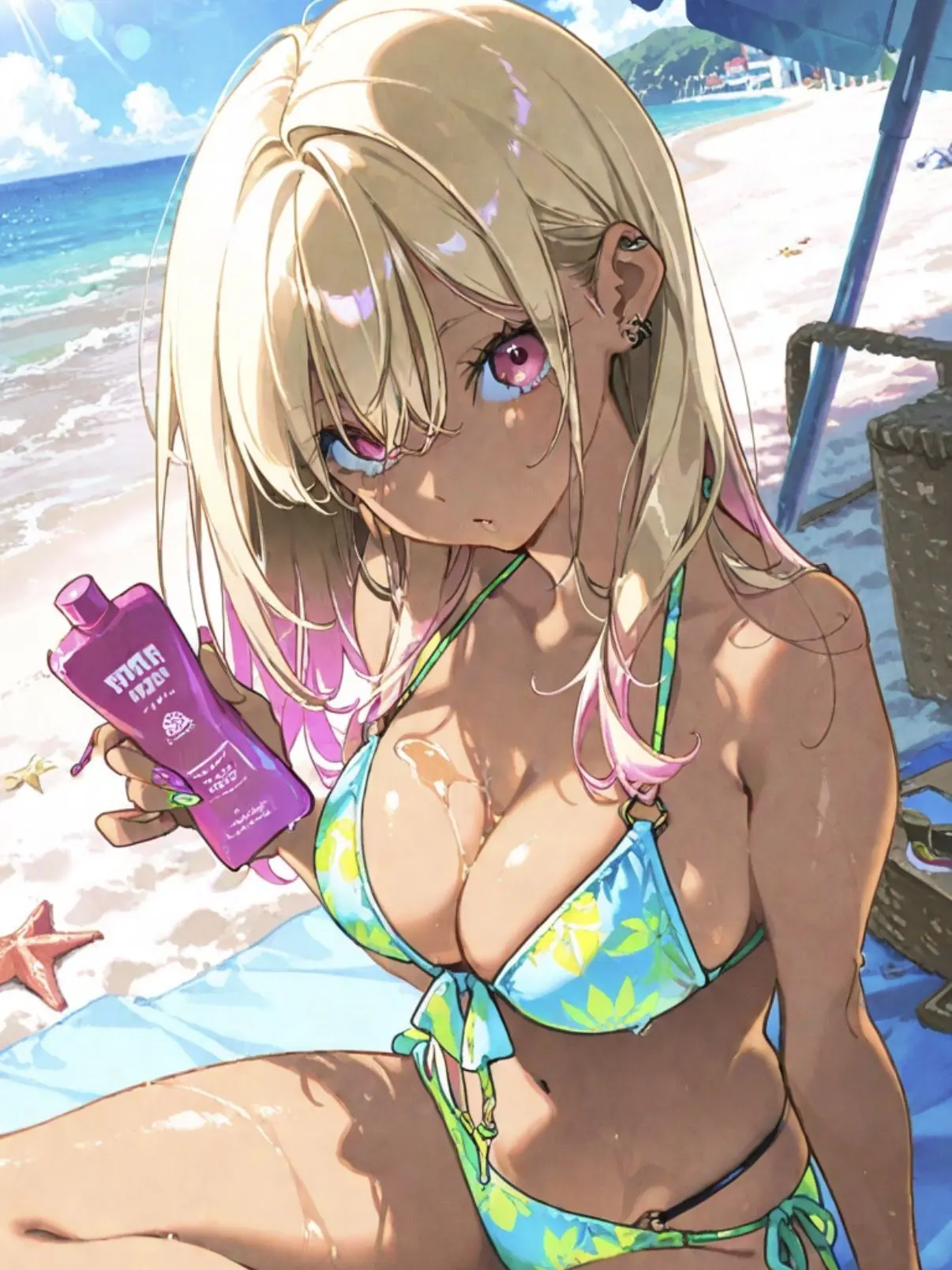 SureLady4786의 黒ギャルは日焼け止めを塗って欲しいらしい