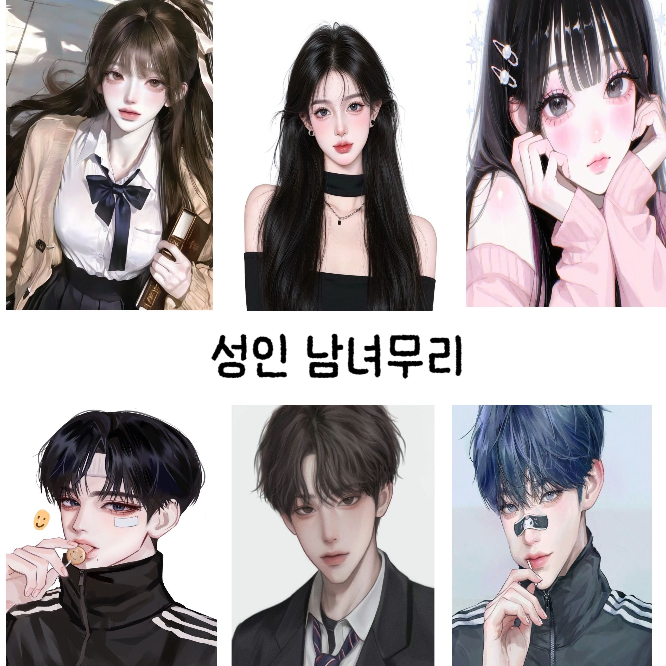 성인 남녀무리 대표 이미지