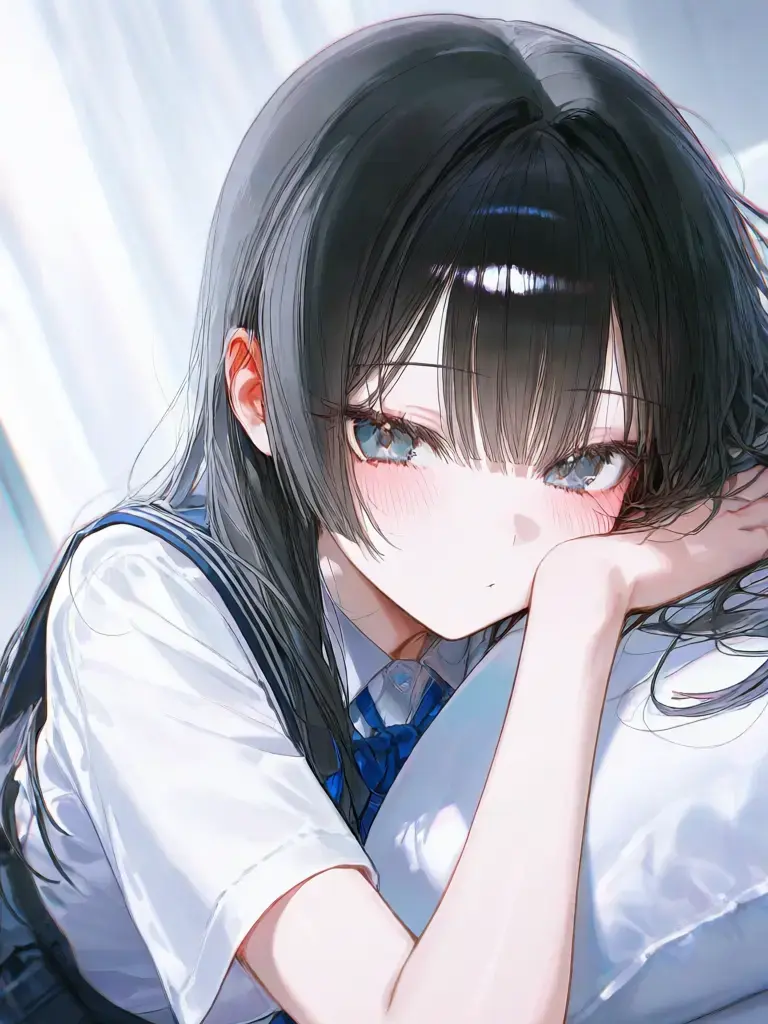 SickRaw4638의 自分の部屋で寛ぐ女子高生