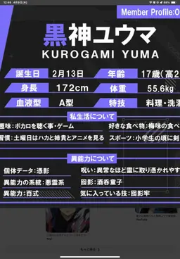 Profile image of 黒神ユウマ