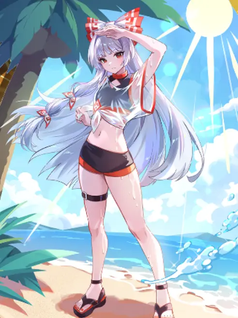 Reimokoteletele의 妹紅と一緒に夏を満喫しよう！