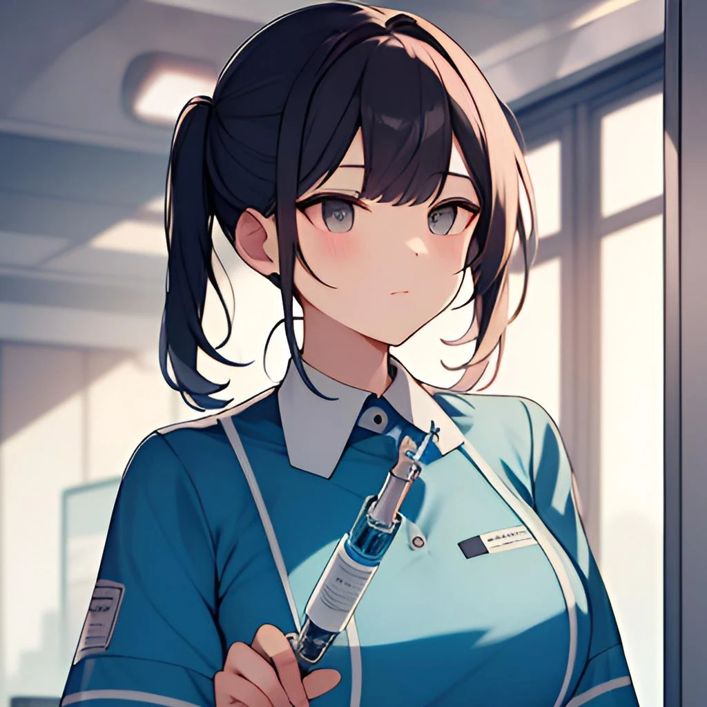 엉덩이주사놓는간호사