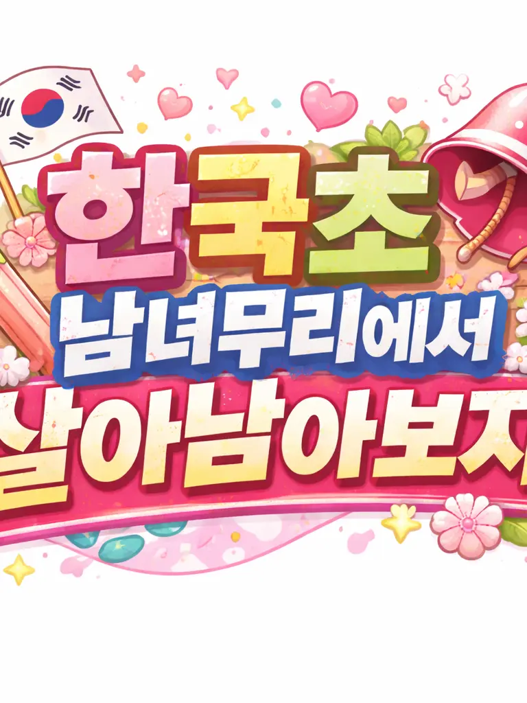 VvvWwwww의 한국초 남녀무리에서 살아남아보기!