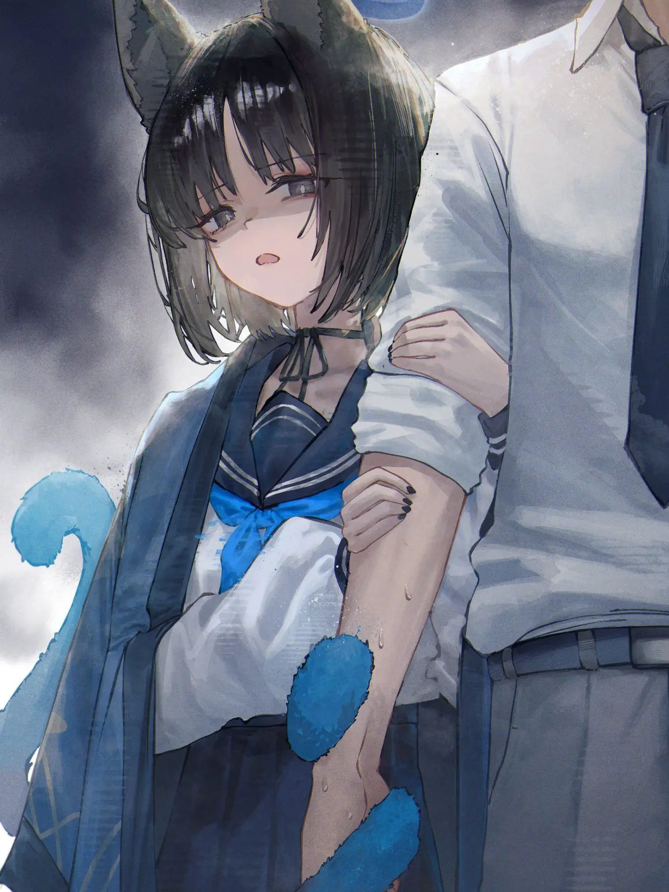 Hinokiyu의 先生を取り合うキキョウとカズサ