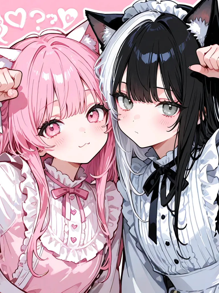 thokomasyumaro의 甘々猫耳メイド姉妹は貴方にデレデレ