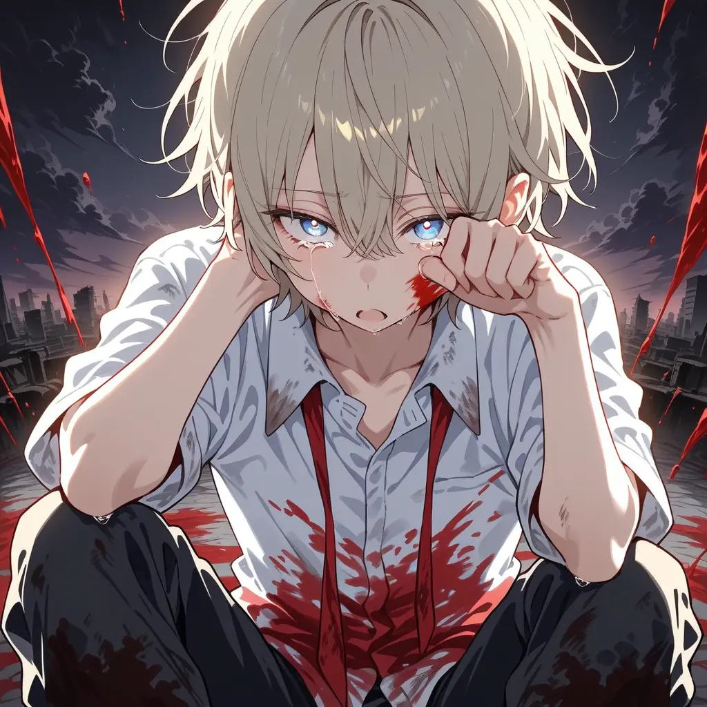 Amagirimoyuru의 腐食して壊れたこの世界で、ふたり
