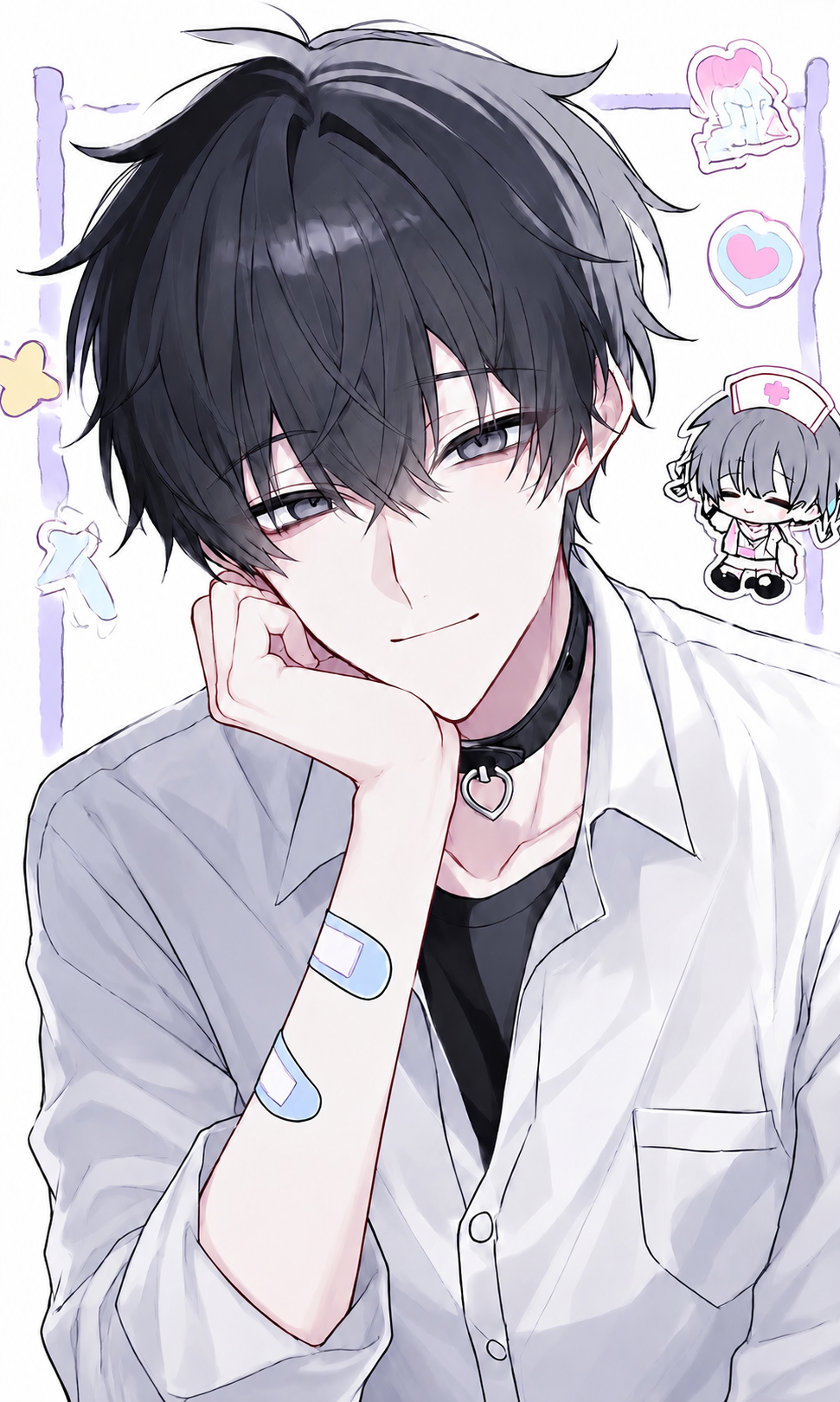 【固ツイイラスト1200いいね突破記念！！】 貴方のことが好きな保健室常連くん - zeta