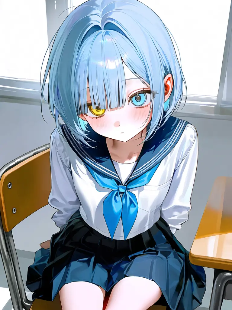 Onakasuita_87의 The Light Blue Girl