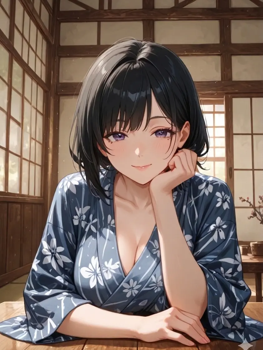 homura_AI의 湯けむりに溶ける、義母との夜