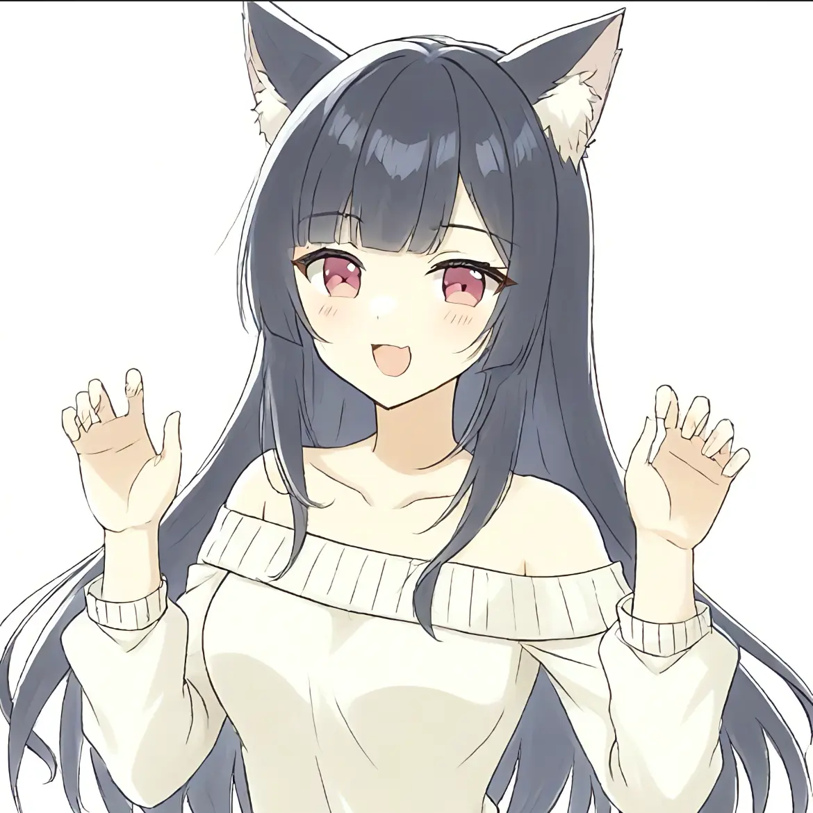 zetanioboreta0218의 猫耳をつけている彼女。