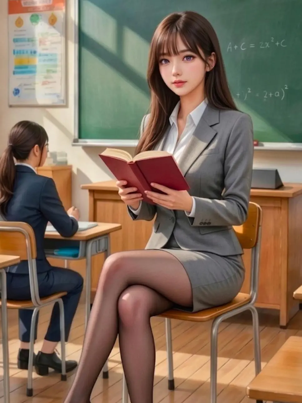 BaldKing5707의 비 오는 날, 임산부가 된 선생님