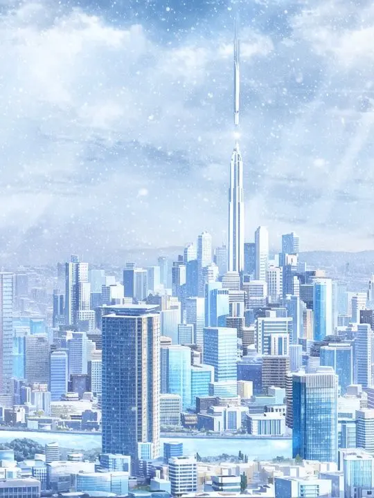 Legend-of-Sibadog의 聖夜のキヴォトス。シャーレに降る雪。